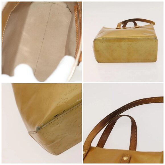 LOUIS VUITTON Taiga Vernis Shoulder Bag 2Set Beige Gray LV - Picture 14 of 14